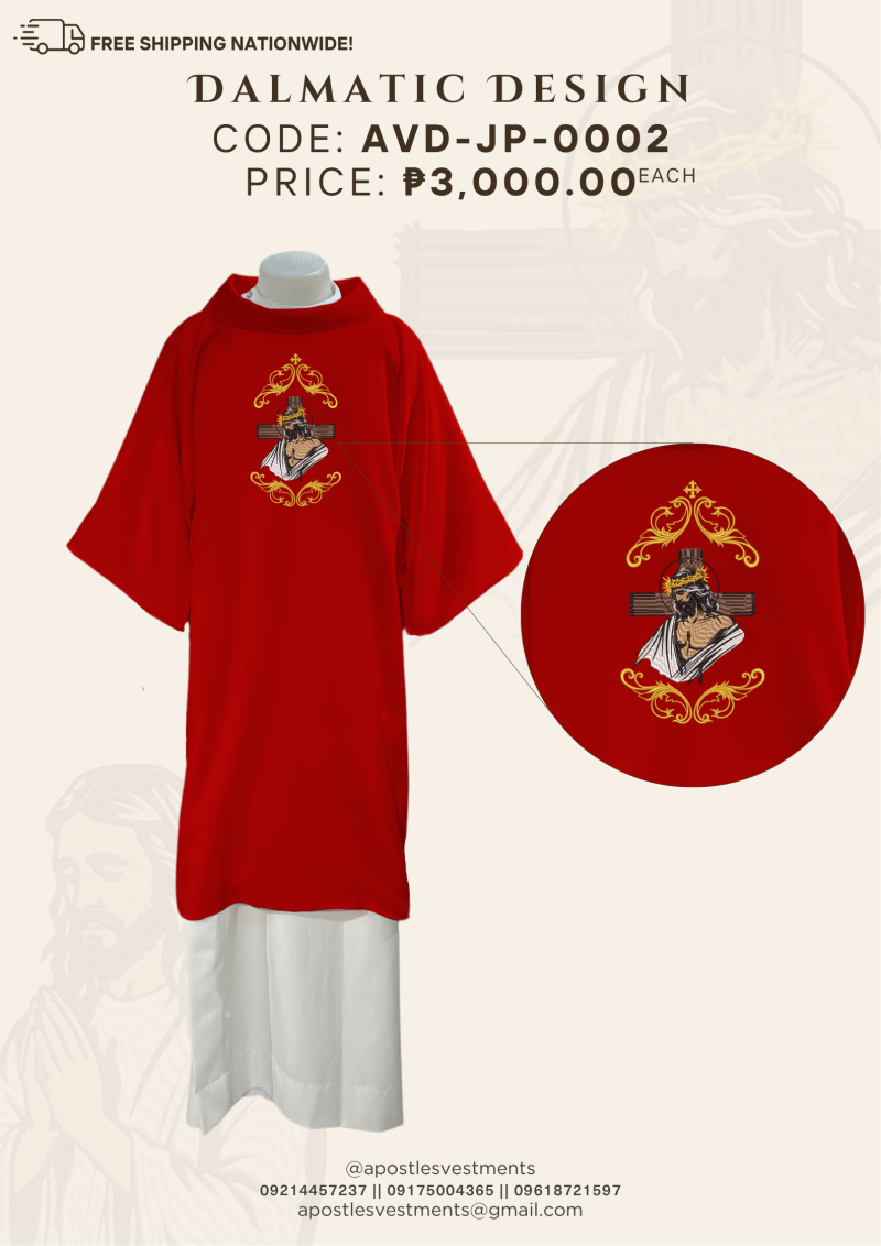 JESUS CHRIST PRAYING/PASSION DALMATIC DESIGNS (AVD-JP-0002)