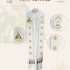 ST. JOSEPH, HUSBAND OF MARY STOLE DESIGNS (AVS-SJHM-0004)