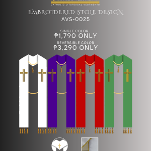 EMBROIDERED STOLE DESIGN (AVS-0025)
