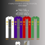 EMBROIDERED STOLE DESIGN (AVS-0017)