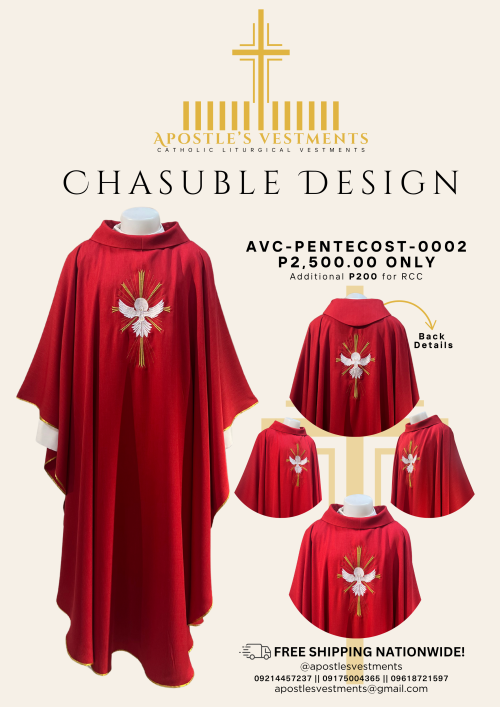 CHASUBLE DESIGN-PENTECOST (AVC-PENTECOST-0002)
