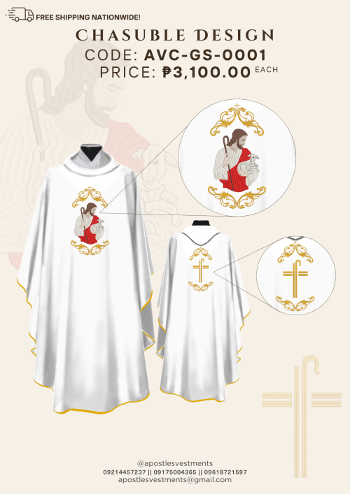 GOOD SHEPHERD CHASUBLE DESIGNS (AVC-GS-0001)