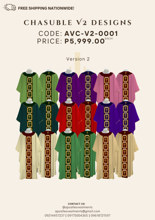 CHASUBLE V2 DESIGNS (AVC-V2-0001-V2)