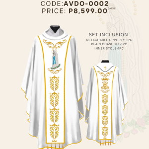 OUR LADY OF LOURDES DETACHABLE ORPHREY (AVDO-OLL-0002)