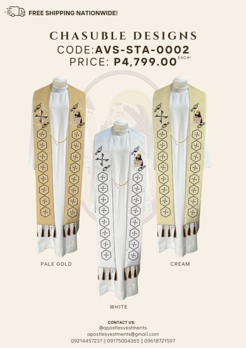 ST. THOMAS AQUINAS STOLE DESIGNS (AVS-STA-0002)