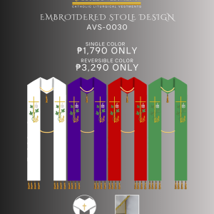 EMBROIDERED STOLE DESIGN (AVS-0030)