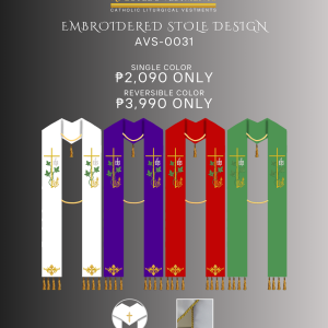 EMBROIDERED STOLE DESIGN (AVS-0031)