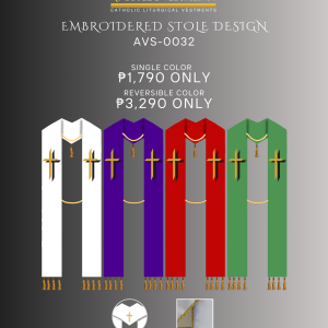 EMBROIDERED STOLE DESIGN (AVS-0032)