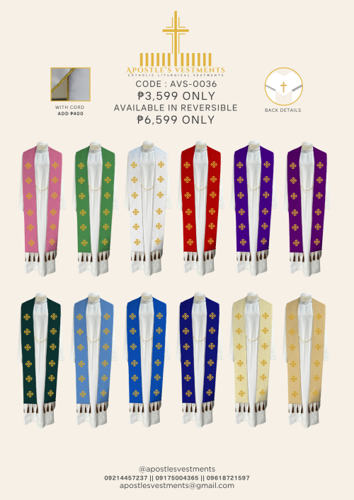EMBROIDERED STOLE DESIGN (AVS-0036 )