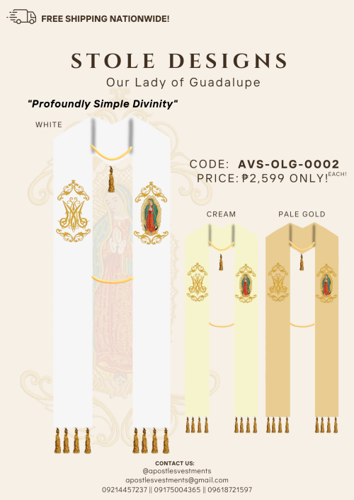 OUR LADY OF GUADALUPE STOLE DESIGNS (AVS-OLG-0002)