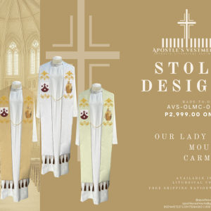 OUR LADY OF MOUNT CARMEL STOLE DESIGNS (AVS-OLMC-0003)