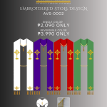 EMBROIDERED STOLE DESIGN (AVS-0017)