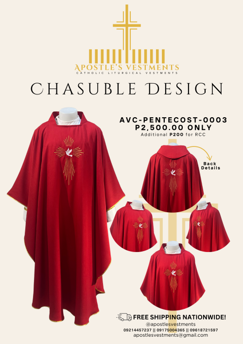 CHASUBLE DESIGN-PENTECOST (AVC-PENTECOST-0003)