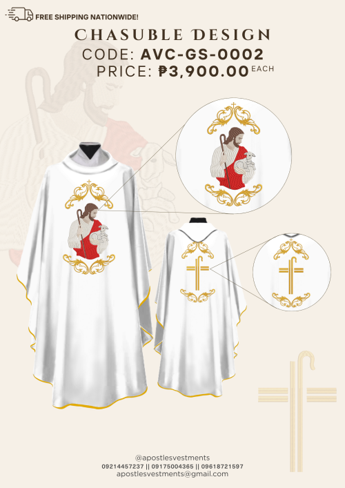 GOOD SHEPHERD CHASUBLE DESIGNS (AVC-GS-0002)