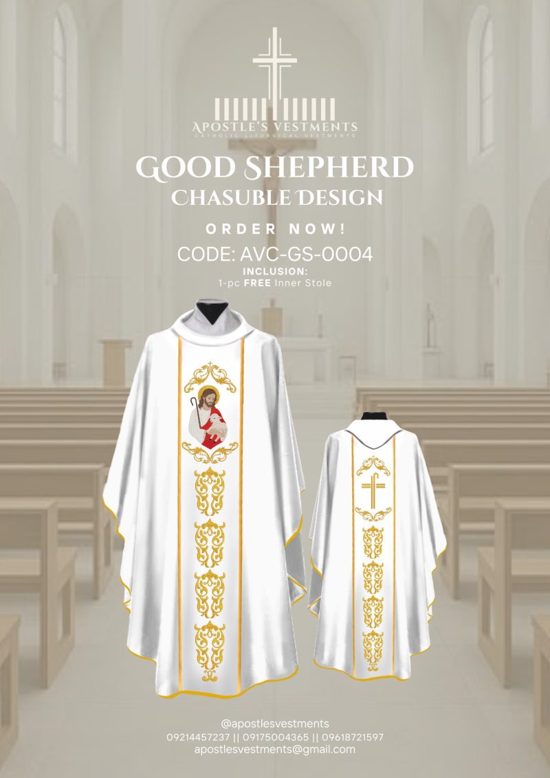 GOOD SHEPHERD CHASUBLE DESIGN (AVC-GS-0004)