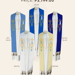 OUR LADY OF LOURDES STOLE DESIGNS (AVS-OLL-0003)