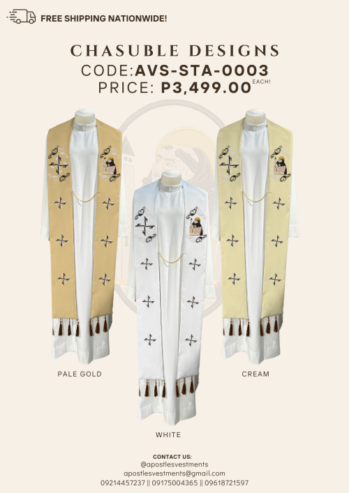 ST. THOMAS AQUINAS STOLE DESIGNS (AVS-STA-0003)