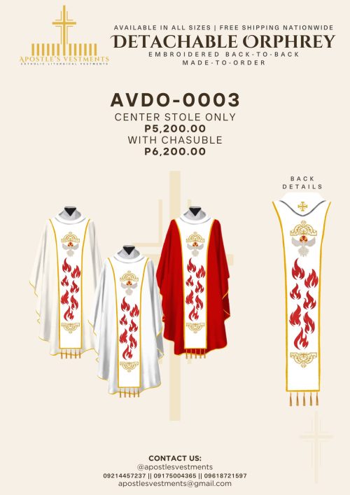 EMBROIDERED DETACHABLE ORPHREY (AVDO-0003)
