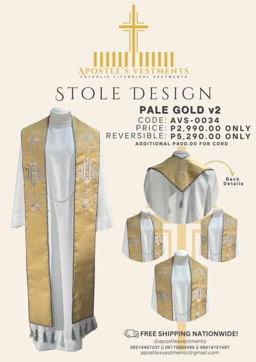 EMBROIDERED STOLE DESIGN (AVS-0034 V2)