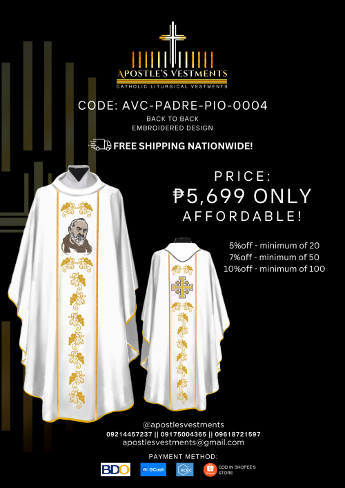 PADRE PIO CHASUBLE DESIGNS (AVC-PADRE-PIO-0004)