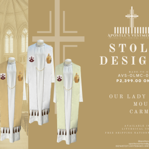 OUR LADY OF MOUNT CARMEL STOLE DESIGNS (AVS-OLMC-0004)