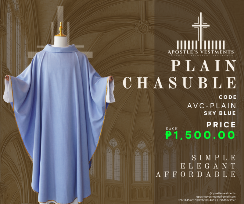Plain Chasuble (AVC-PLAIN)