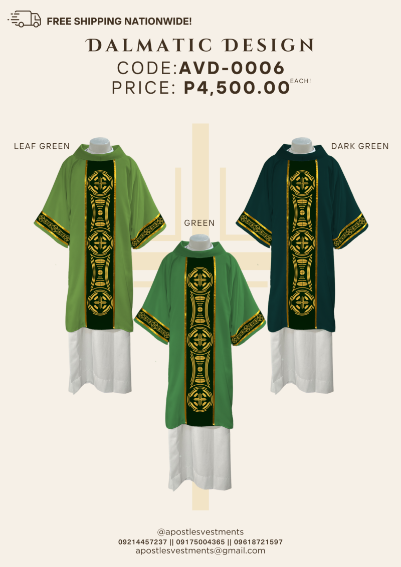EMBROIDERED DALMATIC DESIGN (AVD-0006)