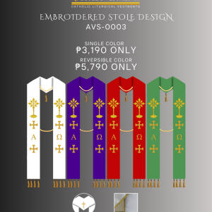 EMBROIDERED STOLE DESIGN (AVS-0003)