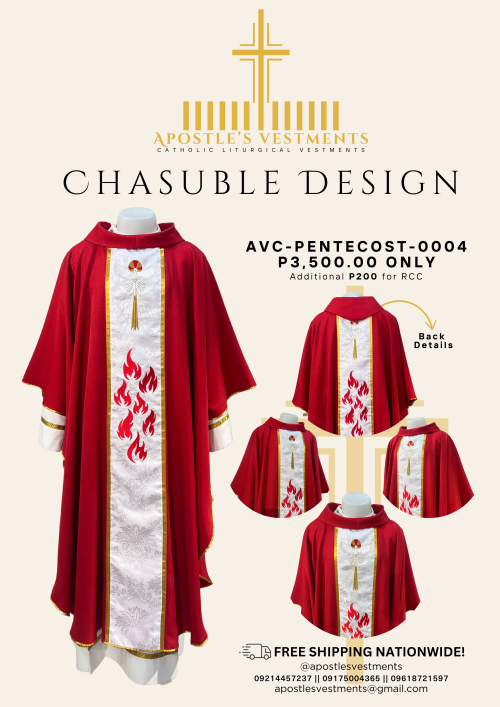 CHASUBLE DESIGN-PENTECOST (AVC-PENTECOST-0004)