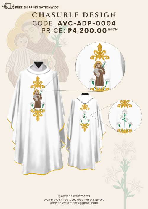 ST ANTHONY DE PADUA CASHUABLE DESIGNS (AVC-ADP-0004)