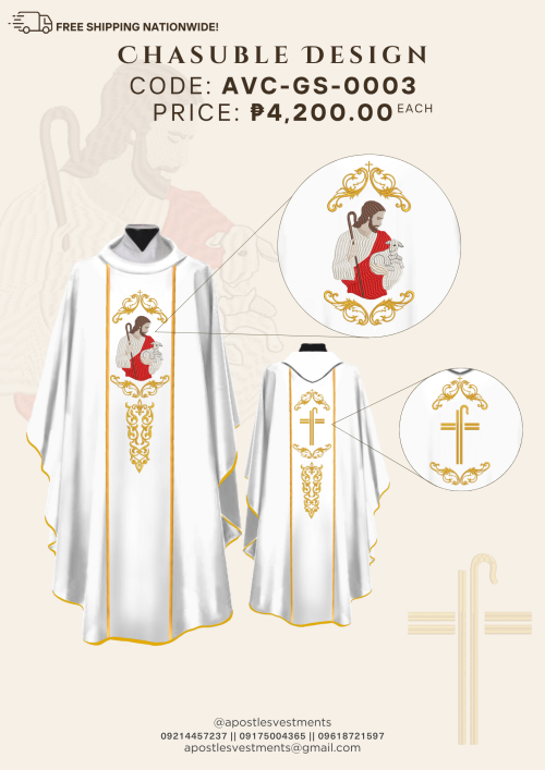 GOOD SHEPHERD CHASUBLE DESIGNS (AVC-GS-0003)