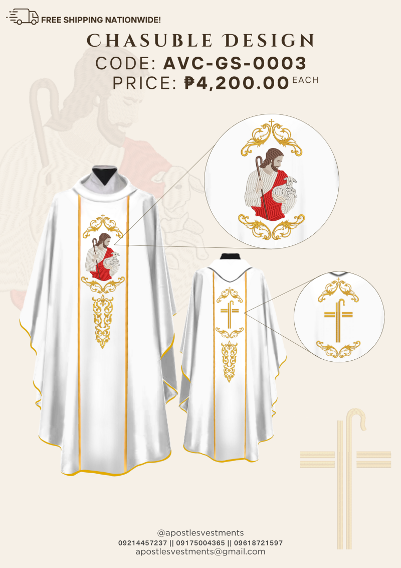 GOOD SHEPHERD CHASUBLE DESIGNS (AVC-GS-0003)