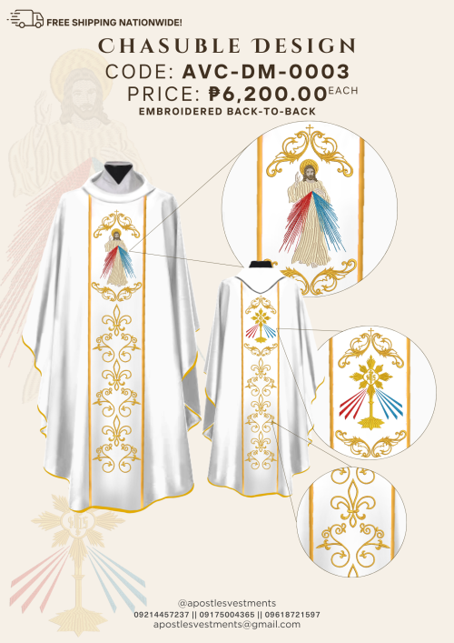DEVINE MERCY CHASUBLE DESIGN (AVC-DM-0003)