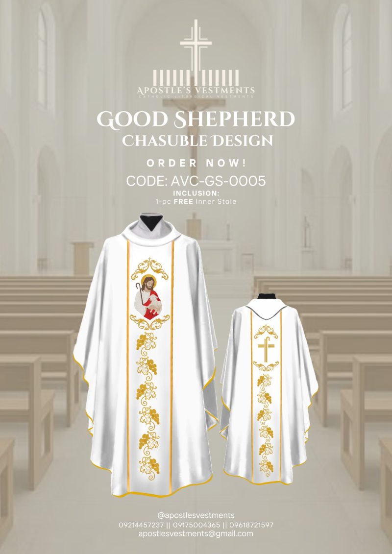 GOOD SHEPHERD CHASUBLE DESIGN (AVC-GS-0005)