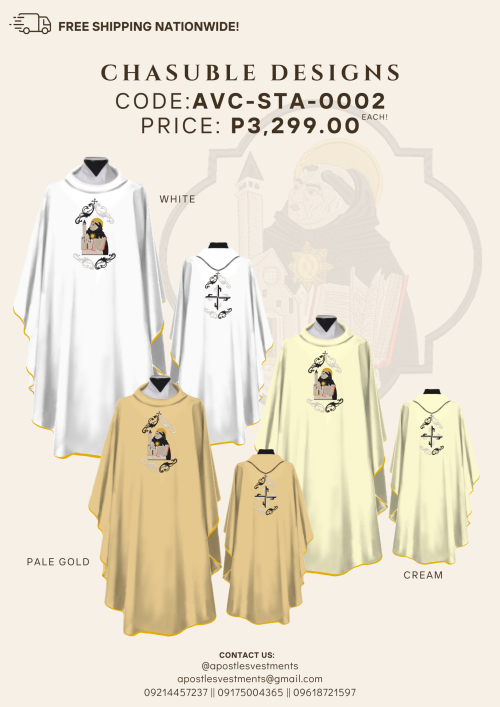 ST. THOMAS AQUINAS CHASUBLE DESIGNS (AVC-STA-0002)