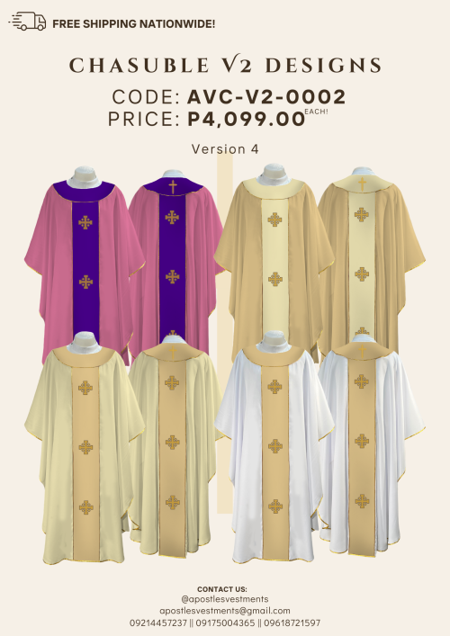 CHASUBLE V2 DESIGNS (AVC-V2-0002-V4)