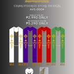 EMBROIDERED STOLE DESIGN (AVS-0017)