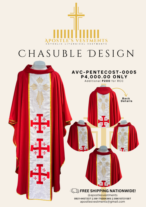 CHASUBLE DESIGN-PENTECOST (AVC-PENTECOST-0005)