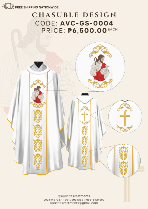 GOOD SHEPHERD CHASUBLE DESIGNS (AVC-GS-0004)