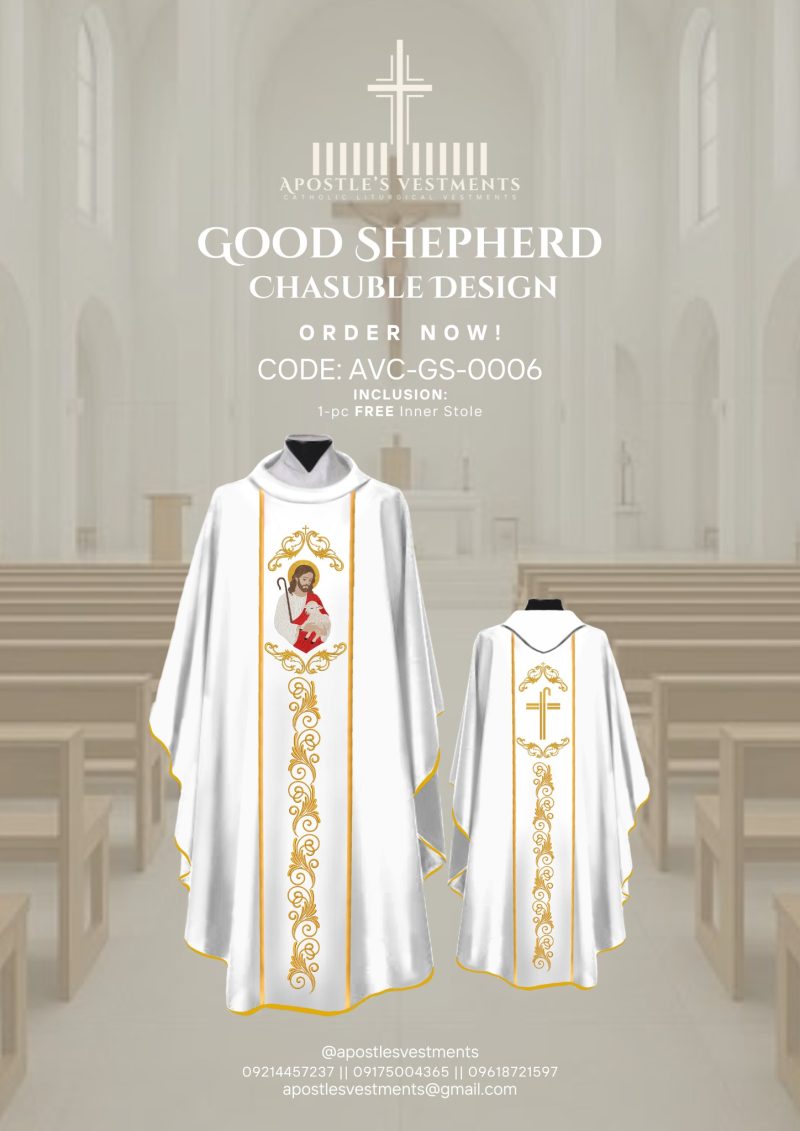 GOOD SHEPHERD CHASUBLE DESIGN (AVC-GS-0006)