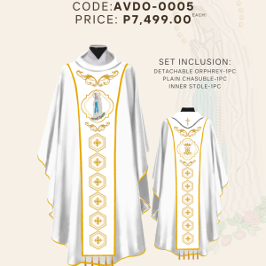 OUR LADY OF LOURDES DETACHABLE ORPHREY (AVDO-OLL-0005)