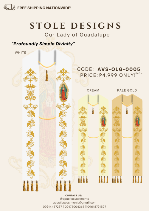 OUR LADY OF GUADALUPE STOLE DESIGNS (AVS-OLG-0005)