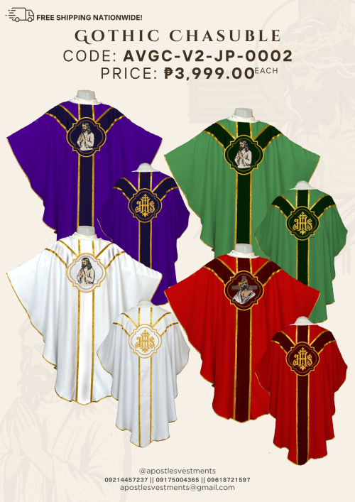 JESUS CHRIST PRAYING/PASSION GOTHIC CHASUBLE DESIGNS (AVGC-V2-JP-0002)