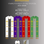EMBROIDERED STOLE DESIGN (AVS-0017)