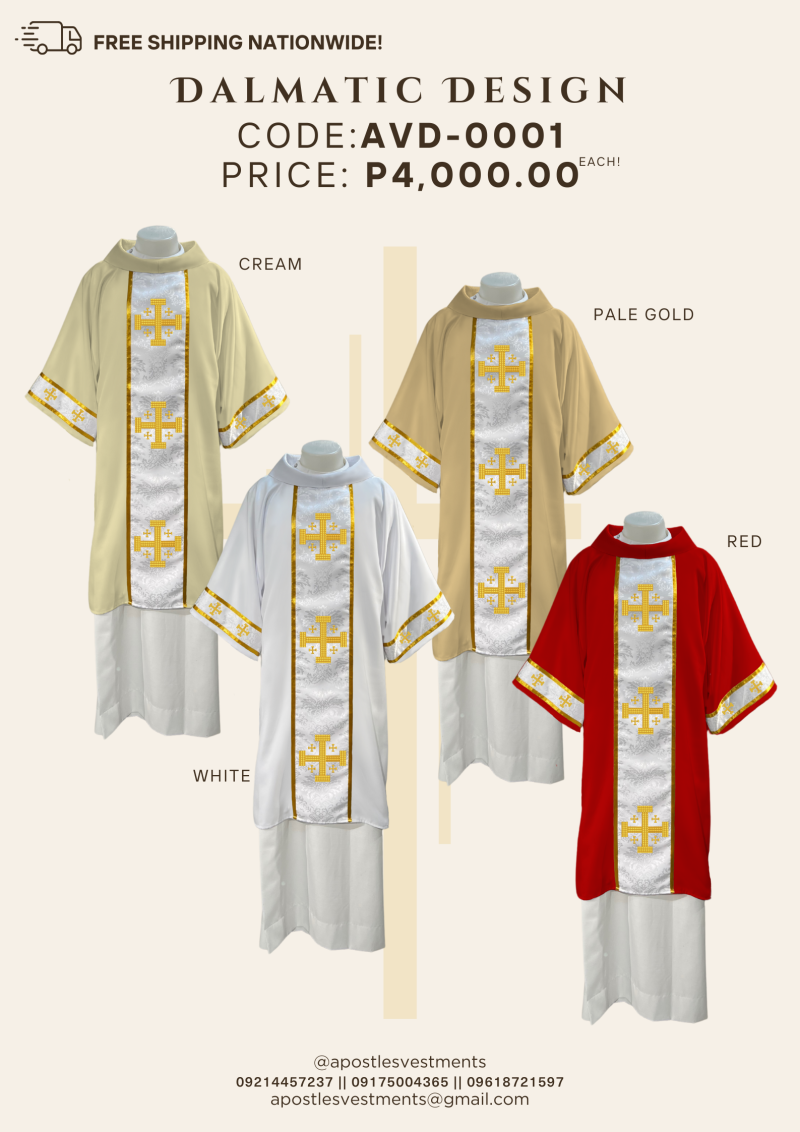 EMBROIDERED DALMATIC DESIGNS (AVD-0001)