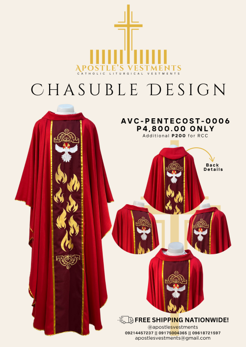 CHASUBLE DESIGN-PENTECOST (AVC-PENTECOST-0006)
