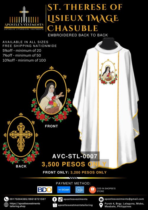 ST. THERESE OF LISIEUX CHASUBLE DESIGNS (AVC-STL-0007)