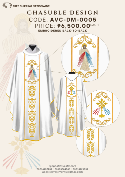 DEVINE MERCY CHASUBLE DESIGN (AVC-DM-0005)