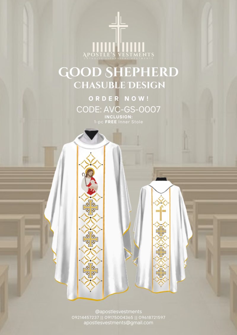 GOOD SHEPHERD CHASUBLE DESIGN (AVC-GS-0007)