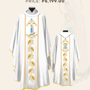 OUR LADY OF LOURDES CHASUBLE DESIGN (AVC-OLL-0006)